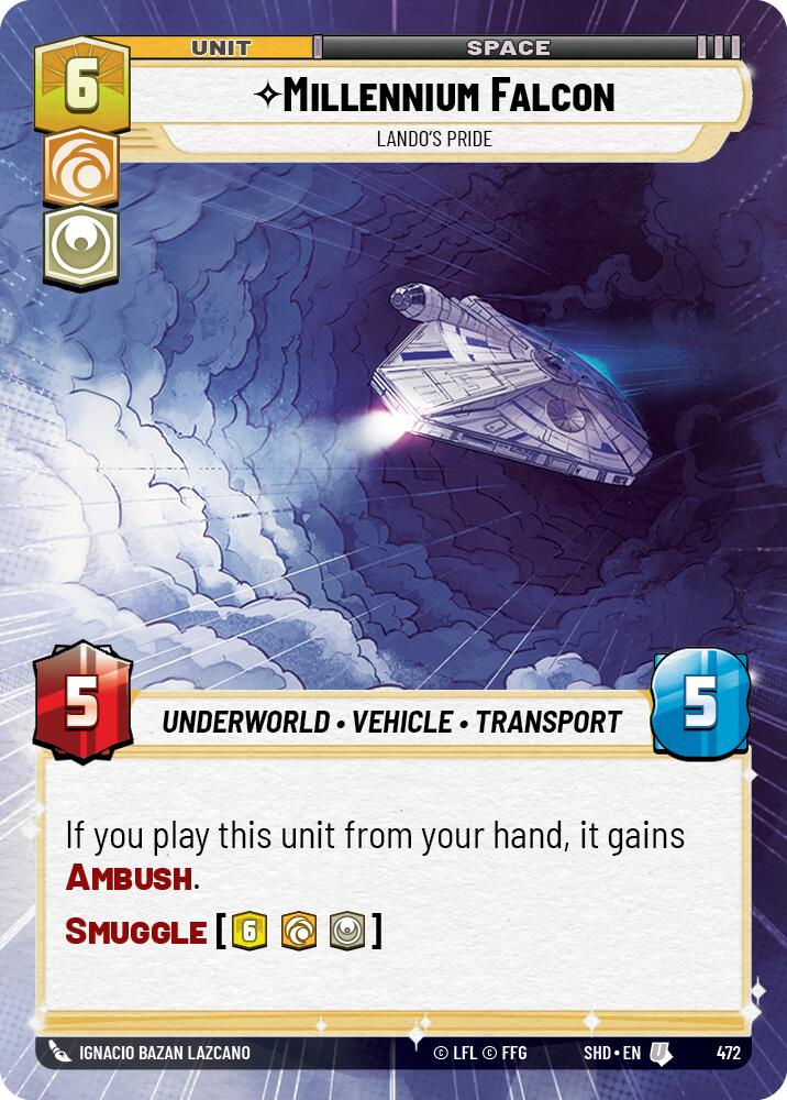Millennium Falcon - Lando's Pride (472) (Hyperspace) (472) [Shadows of the Galaxy] | Fandemonia Ltd