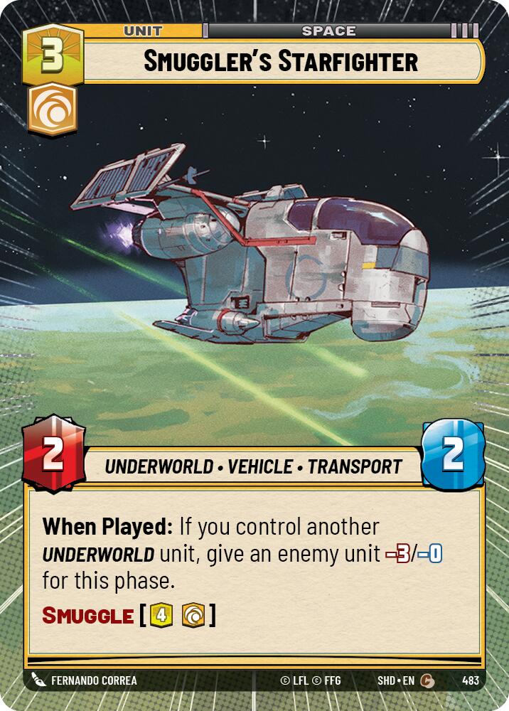 Smuggler's Starfighter (483) (Hyperspace) (483) [Shadows of the Galaxy] | Fandemonia Ltd