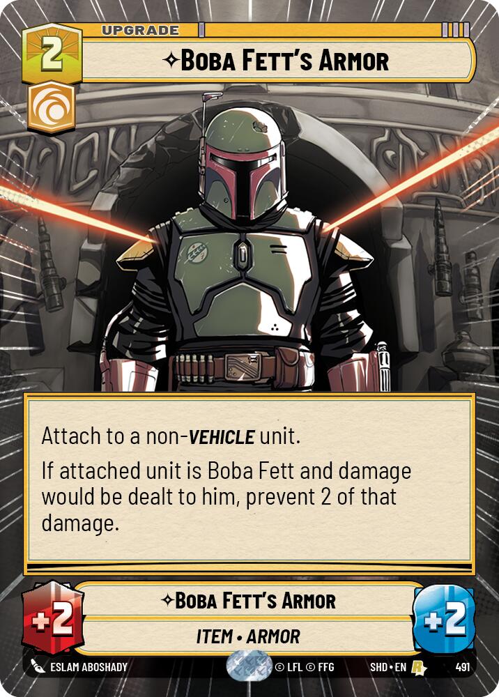 Boba Fett's Armor (491) (Hyperspace) (491) [Shadows of the Galaxy] | Fandemonia Ltd