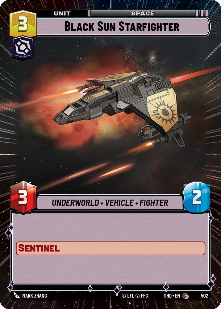 Black Sun Starfighter (502) (Hyperspace) (502) [Shadows of the Galaxy] | Fandemonia Ltd