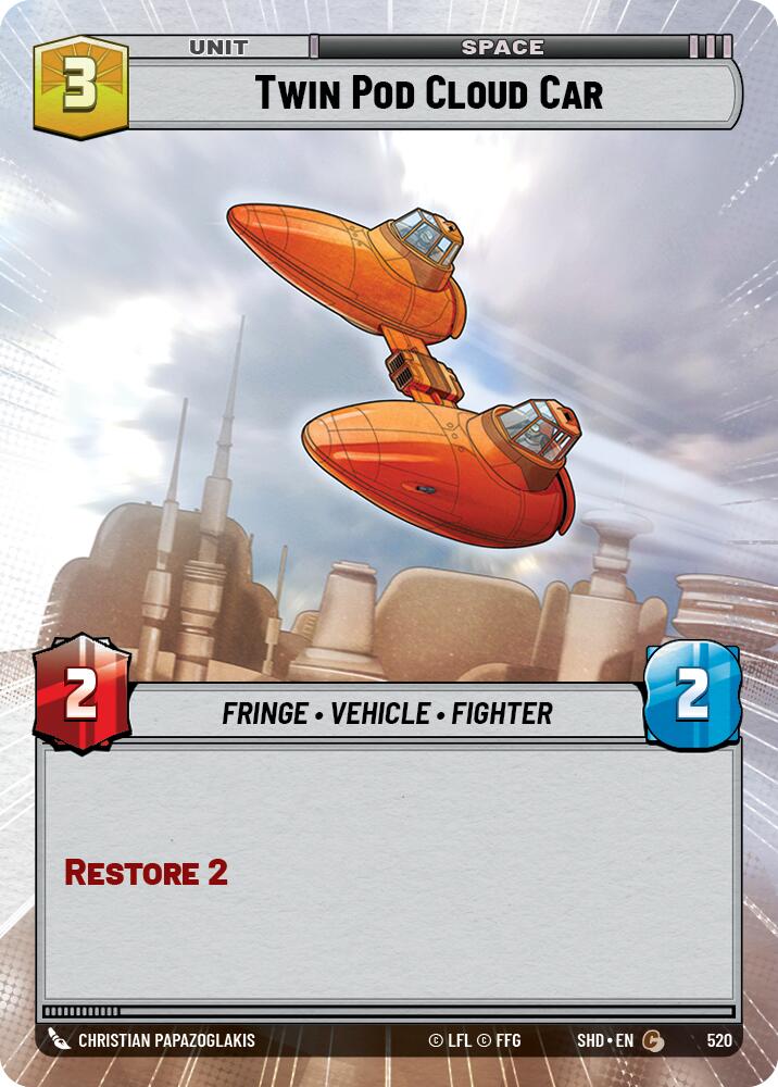 Twin Pod Cloud Car (520) (Hyperspace) (520) [Shadows of the Galaxy] | Fandemonia Ltd
