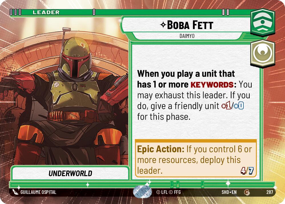 Boba Fett - Daimyo (Hyperspace) (287) [Shadows of the Galaxy] | Fandemonia Ltd