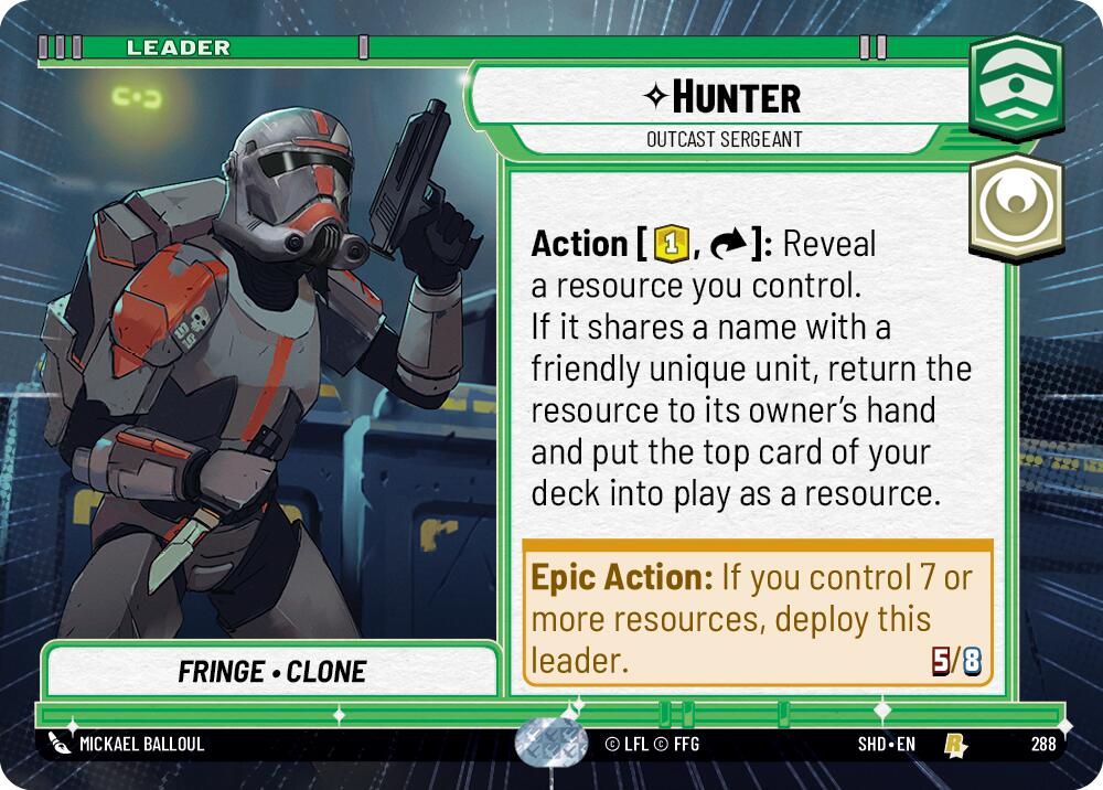 Hunter - Outcast Sergeant (288) (Hyperspace) (288) [Shadows of the Galaxy] | Fandemonia Ltd