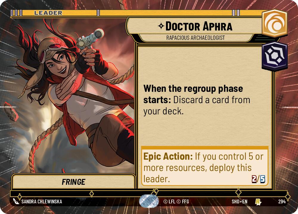 Doctor Aphra - Rapacious Archaeologist (Hyperspace) (294) [Shadows of the Galaxy] | Fandemonia Ltd