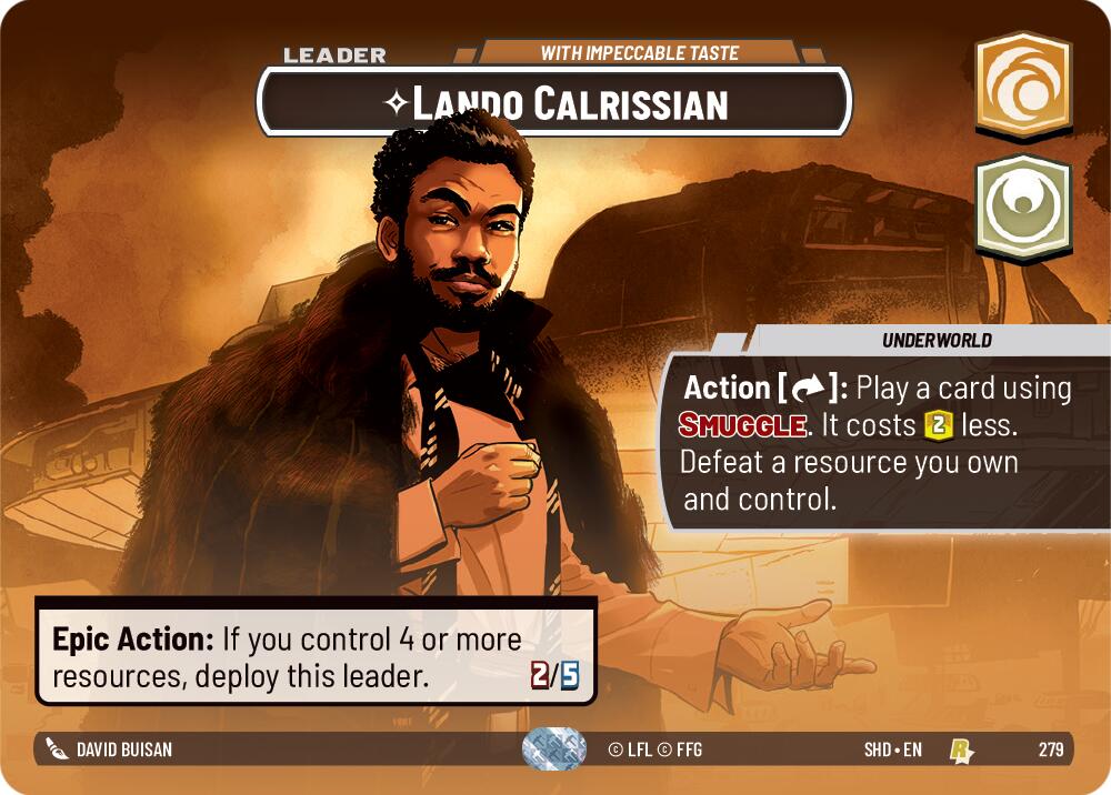 Lando Calrissian - With Impeccable Taste (Showcase) (279) [Shadows of the Galaxy] | Fandemonia Ltd