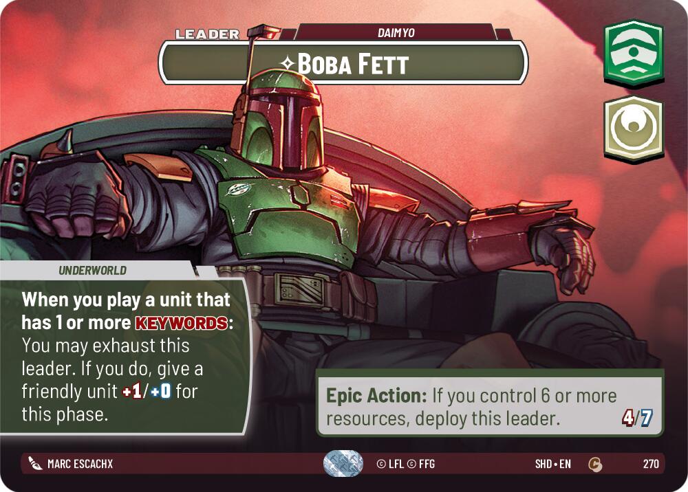 Boba Fett - Daimyo (Showcase) (270) [Shadows of the Galaxy] | Fandemonia Ltd