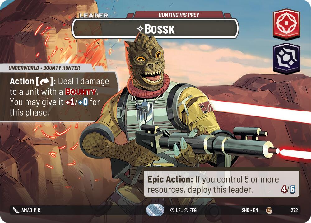 Bossk - Hunting His Prey (272) (Showcase) (272) [Shadows of the Galaxy] | Fandemonia Ltd