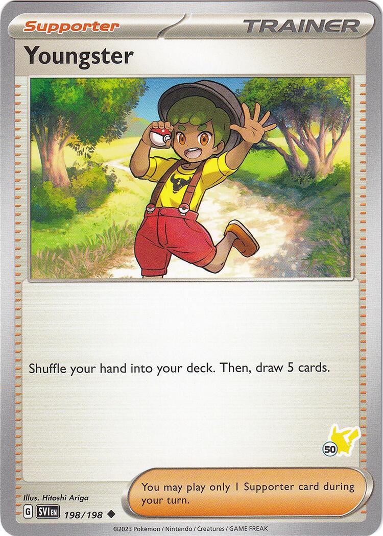 Youngster (198/198) (Pikachu Stamp #50) [Battle Academy 2024] | Fandemonia Ltd