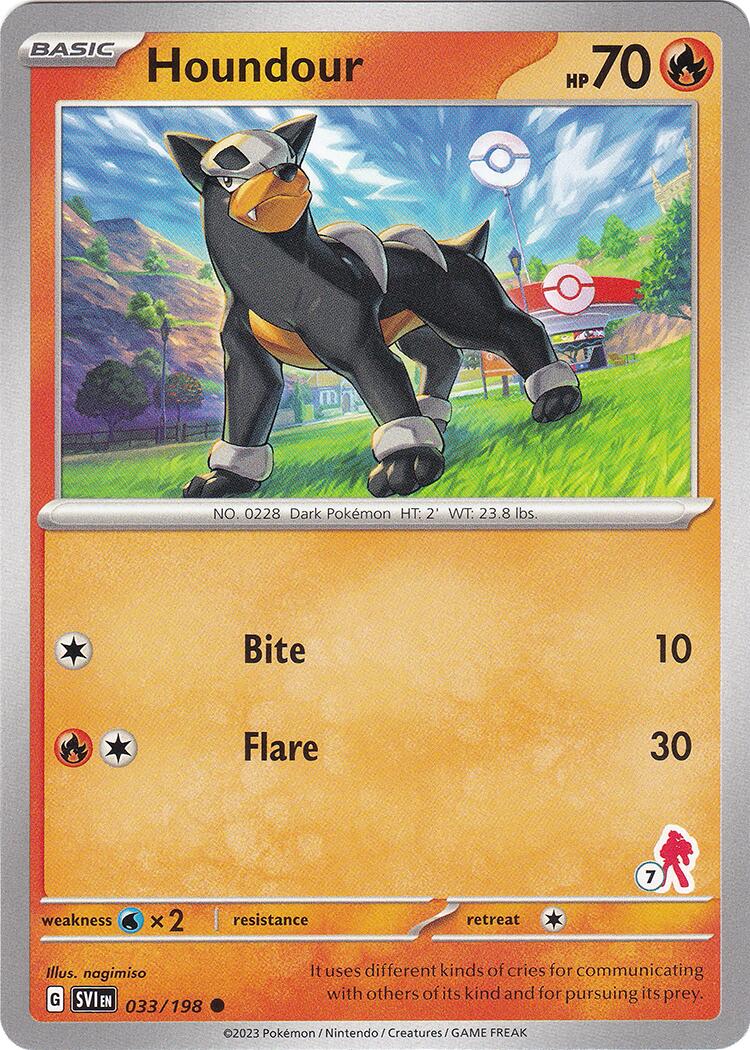 Houndour (033/198) (Armarouge Stamp #7) [Battle Academy 2024] | Fandemonia Ltd