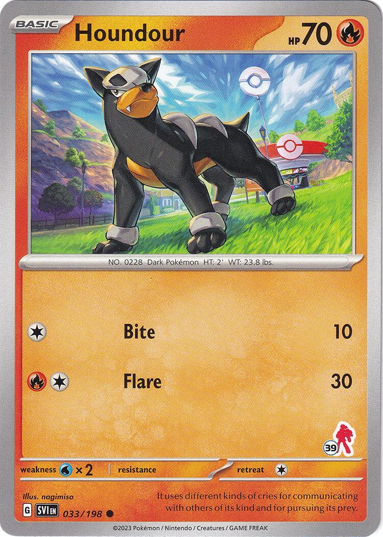 Houndour (033/198) (Armarouge Stamp #39) [Battle Academy 2024] | Fandemonia Ltd