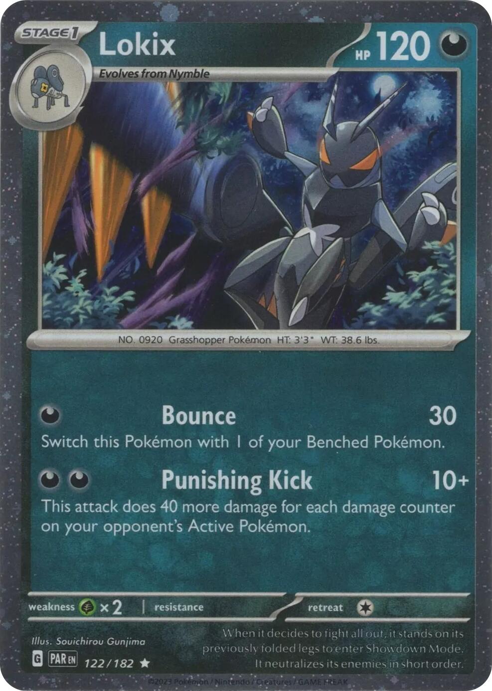 Lokix (122/182) (Cosmos Holo) [Scarlet & Violet: Paradox Rift] | Fandemonia Ltd