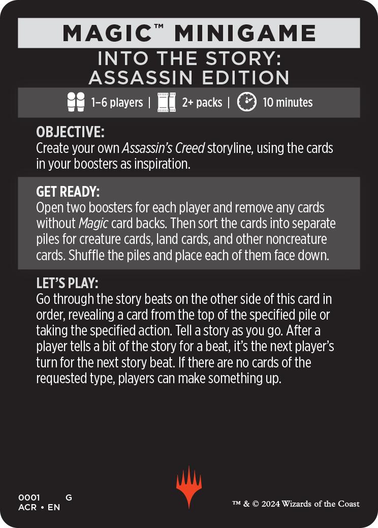 Into The Story: Assassin Edition (Magic Minigame) [Assassin's Creed Minigame] | Fandemonia Ltd