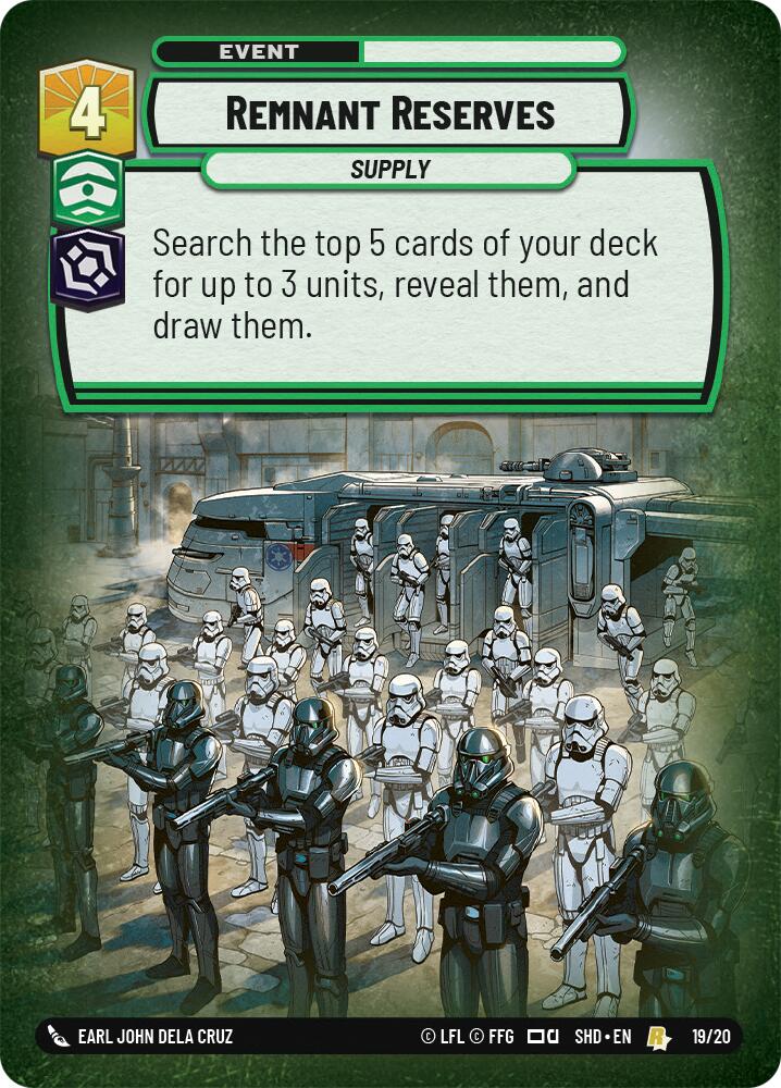 Remnant Reserves (19/20) [Shadows of the Galaxy: Weekly Play] | Fandemonia Ltd
