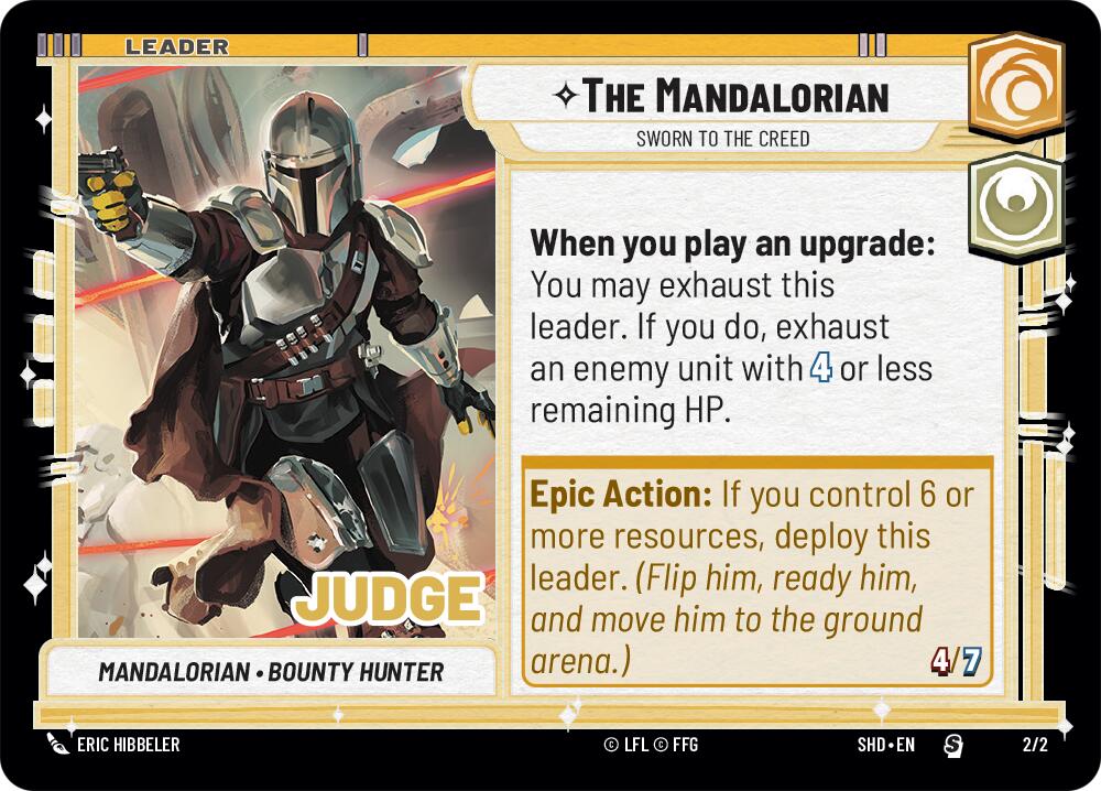 The Mandalorian - Sworn To The Creed (2/2) (Judge Promo) (2/2) [Shadows of the Galaxy Promos] | Fandemonia Ltd