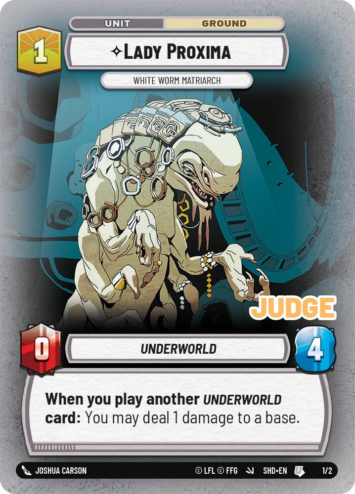 Lady Proxima - White Worm Matriarch (255/262) (255/262) [Judge Promos] | Fandemonia Ltd