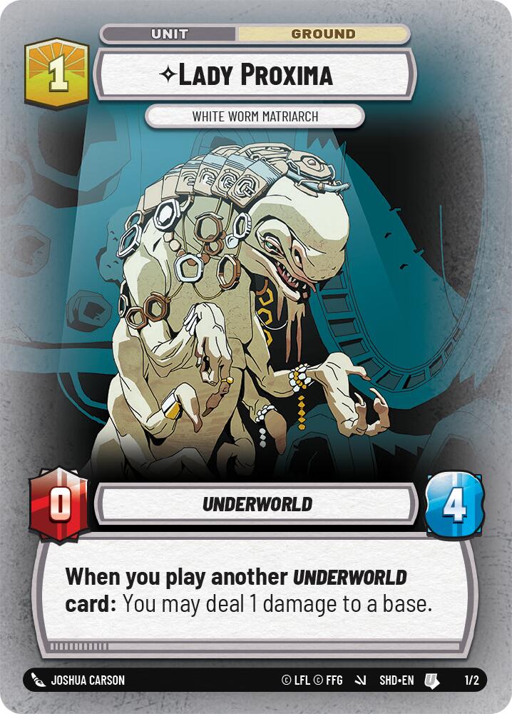 Lady Proxima - White Worm Matriarch (1/2) (1/2) [Store Showdown Promos] | Fandemonia Ltd