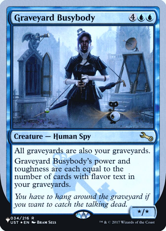 Graveyard Busybody (Unfinity Foil Edition) [The List] | Fandemonia Ltd
