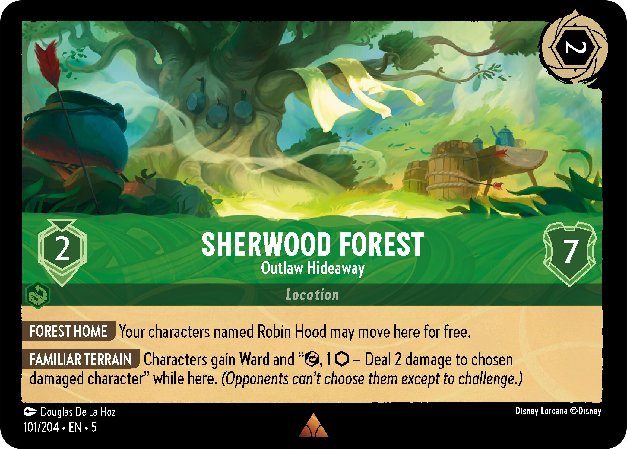 Sherwood Forest - Outlaw Hideaway (101/204) [Shimmering Skies] | Fandemonia Ltd