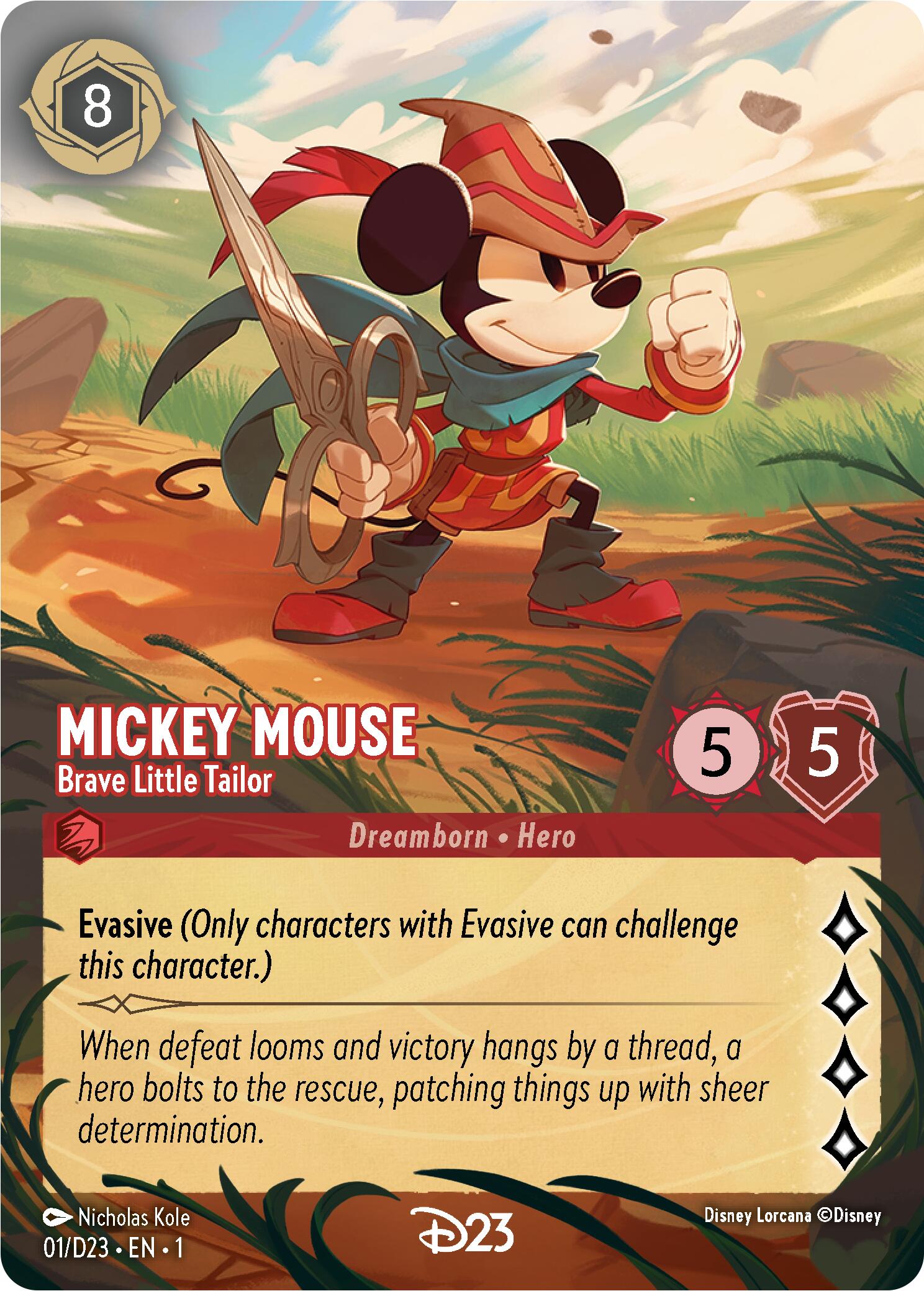 Mickey Mouse - Brave Little Tailor (Extended Art) (1) [D23 Promos] | Fandemonia Ltd