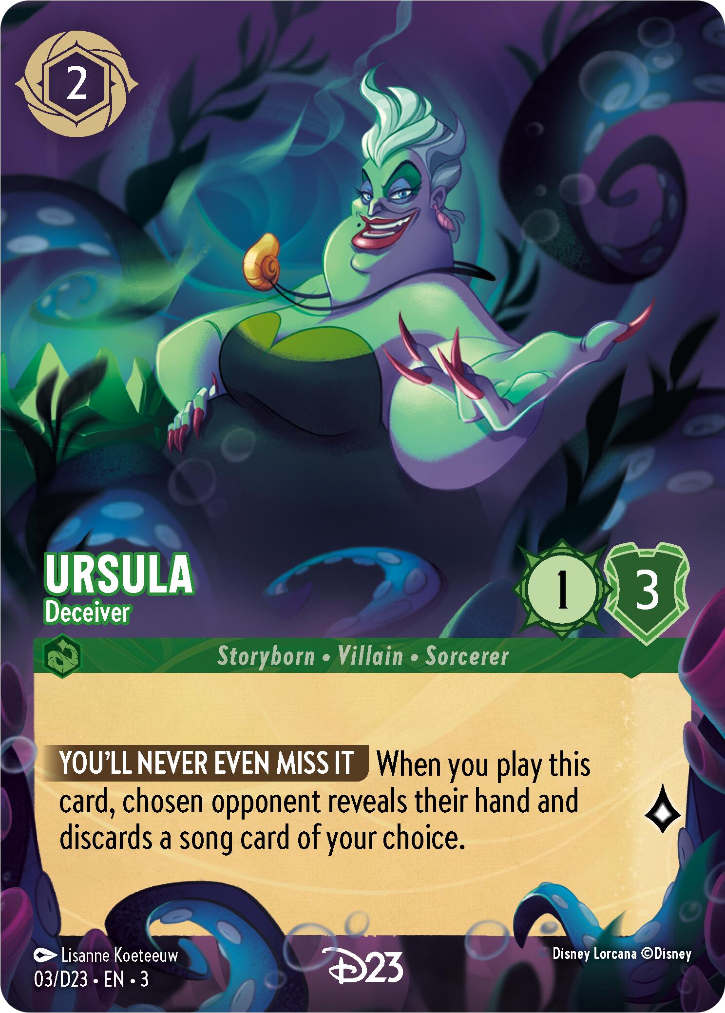 Ursula - Deceiver (3) [D23 Promos] | Fandemonia Ltd