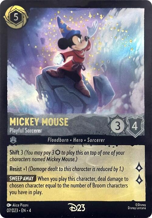 Mickey Mouse - Playful Sorcerer (7) [D23 Promos] | Fandemonia Ltd