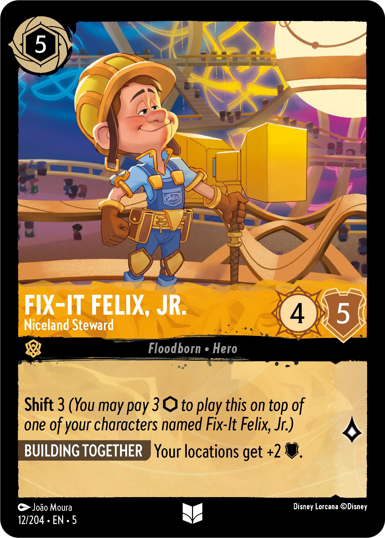 Fix-It Felix, Jr. - Niceland Steward (12/204) [Shimmering Skies] | Fandemonia Ltd
