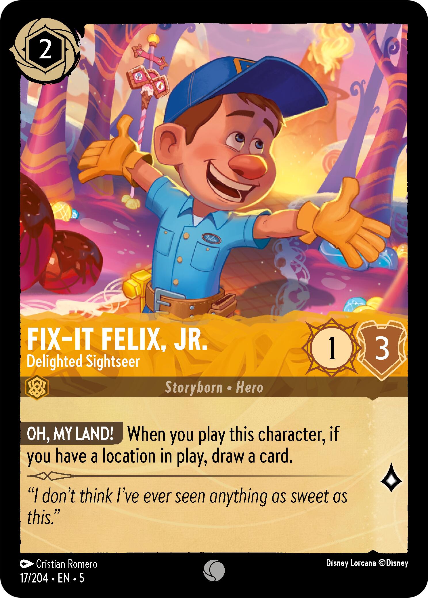 Fix-It Felix, Jr. - Delighted Sightseer (17/204) [Shimmering Skies] | Fandemonia Ltd