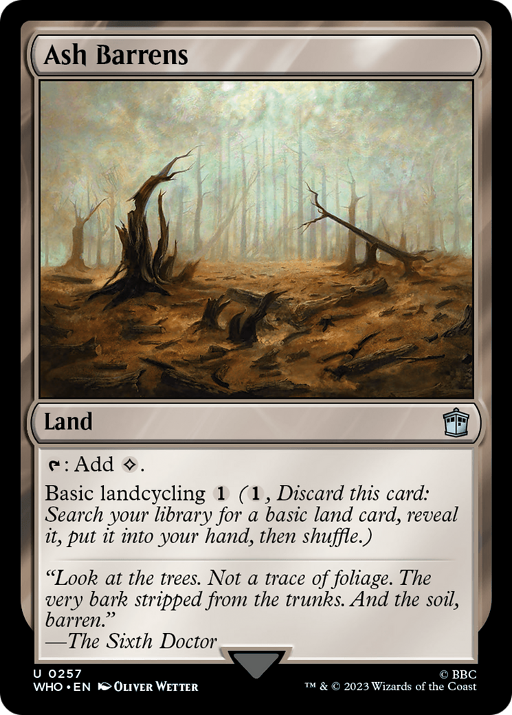 Ash Barrens [Doctor Who] | Fandemonia Ltd