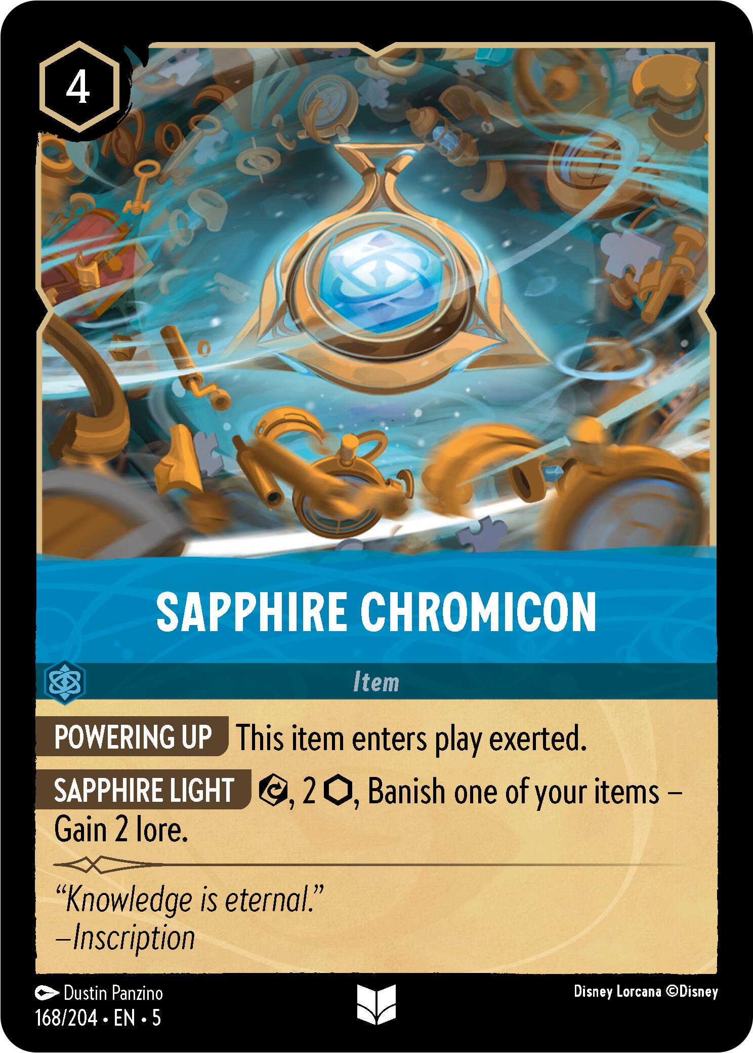 Sapphire Chromicon (168/204) [Shimmering Skies] | Fandemonia Ltd