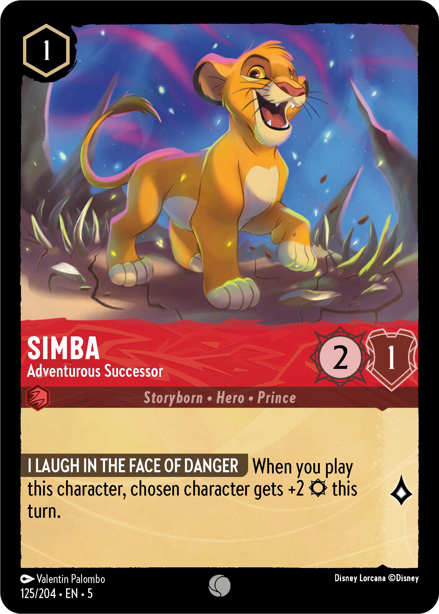 Simba - Adventurous Successor (125/204) [Shimmering Skies] | Fandemonia Ltd