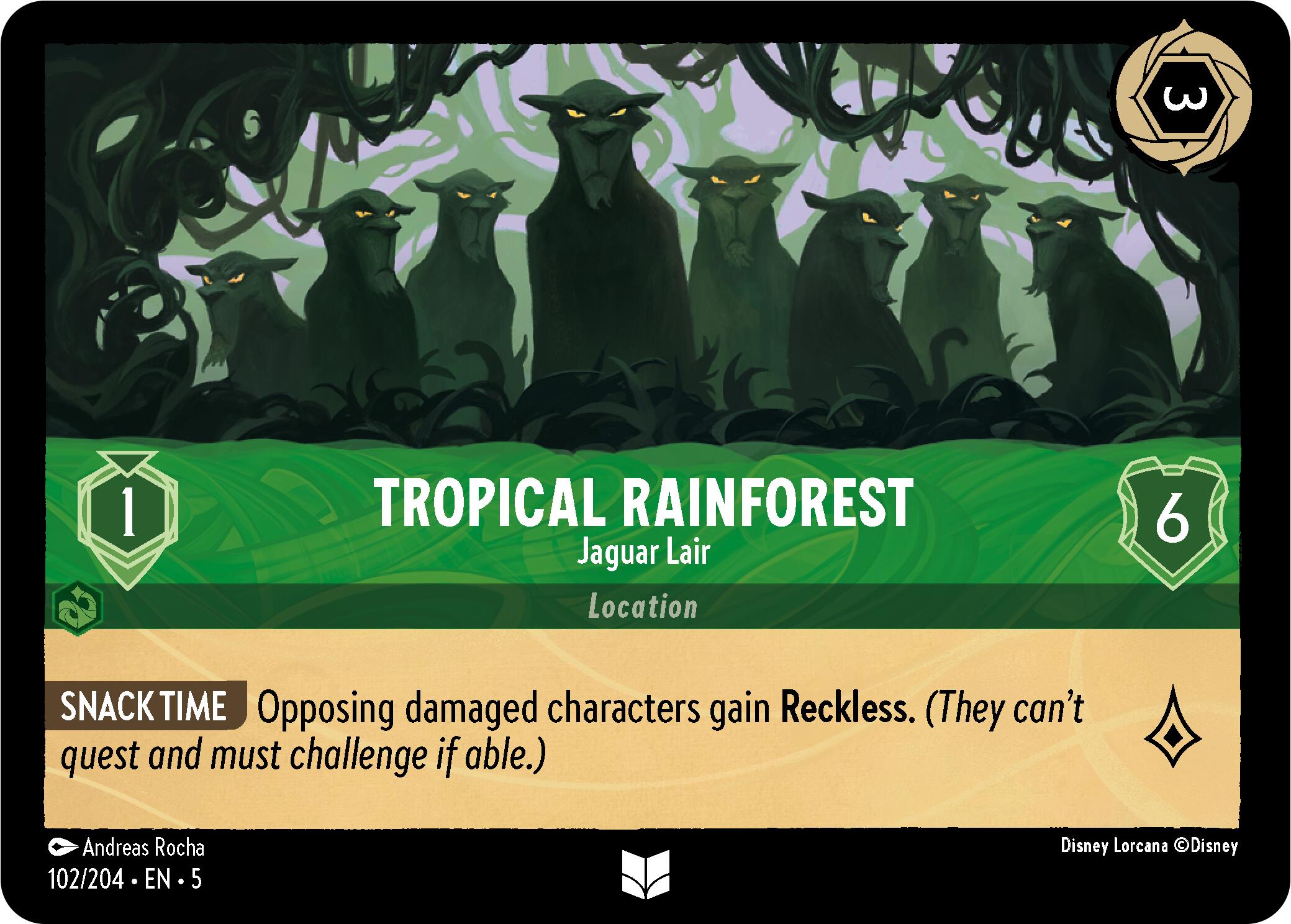 Tropical Rainforest - Jaguar Lair (102/204) [Shimmering Skies] | Fandemonia Ltd
