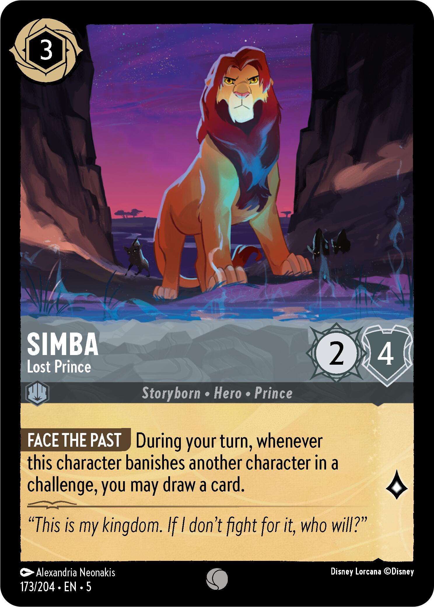 Simba - Lost Prince (173/204) [Shimmering Skies] | Fandemonia Ltd
