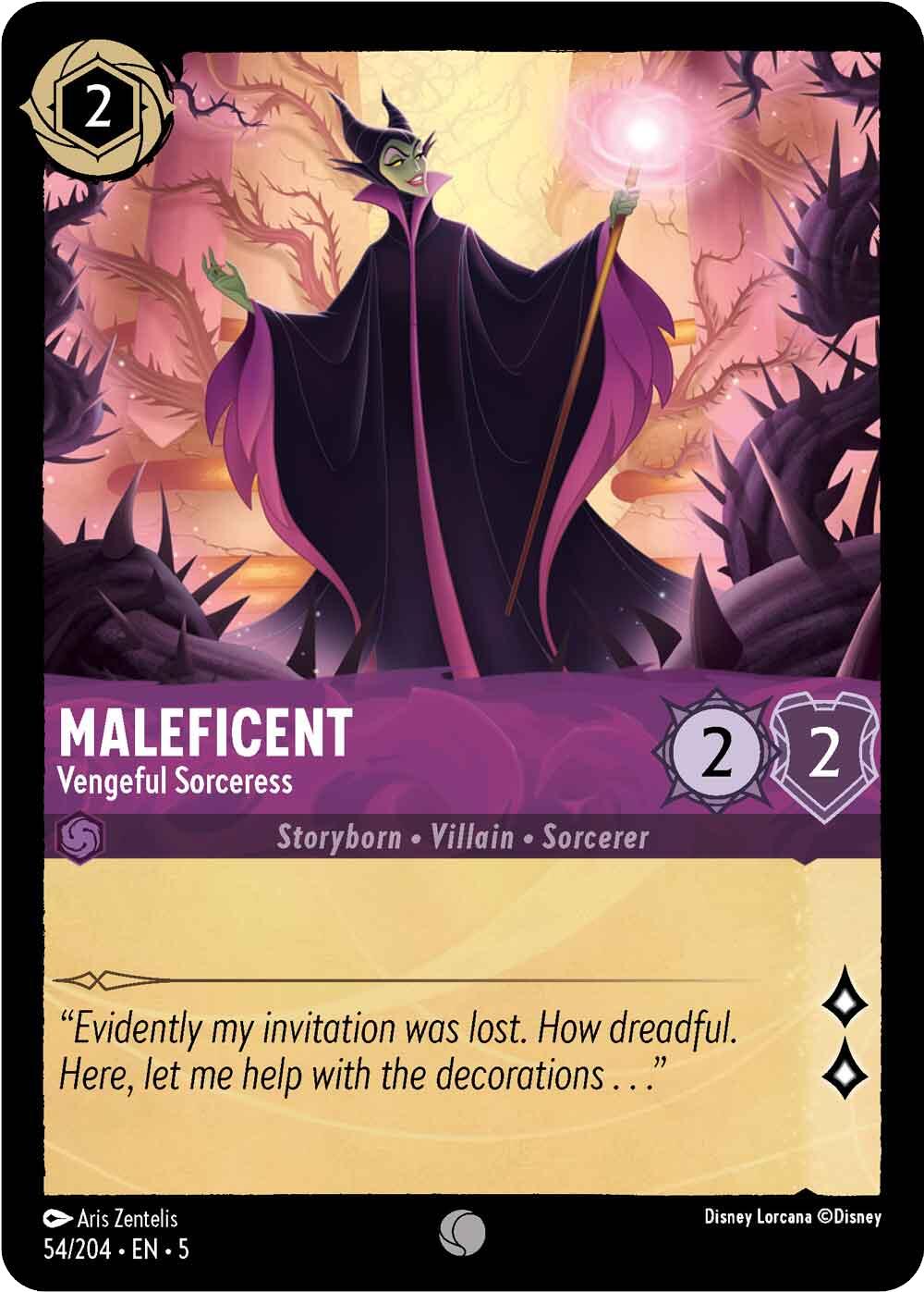 Maleficent - Vengeful Sorceress (54/204) [Shimmering Skies] | Fandemonia Ltd