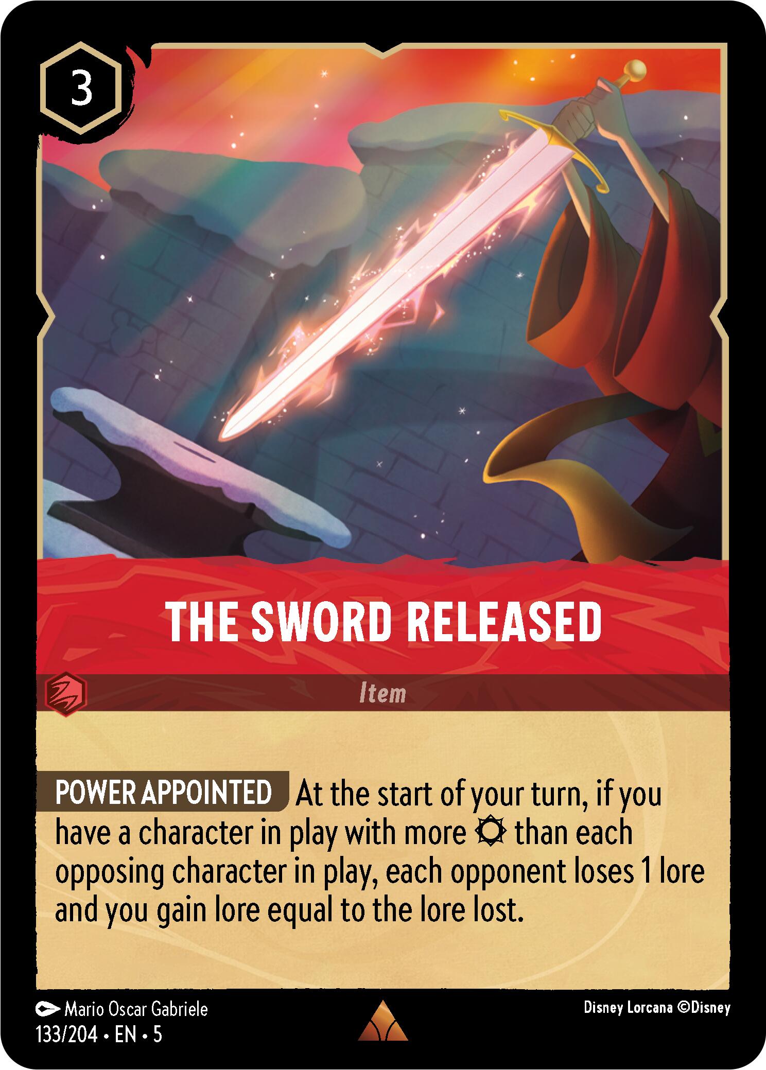 The Sword Released (133/204) [Shimmering Skies] | Fandemonia Ltd