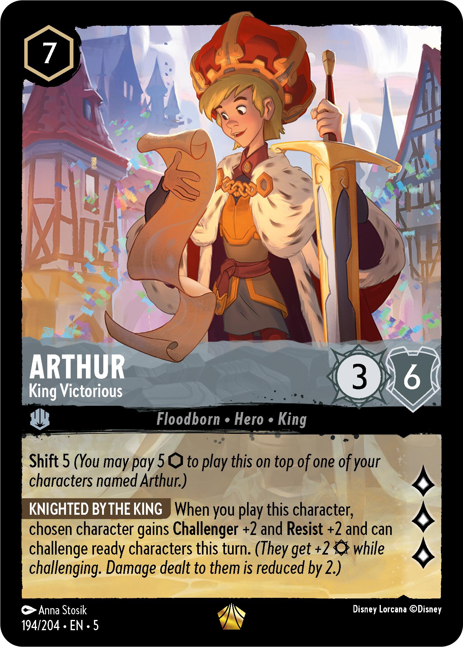 Arthur - King Victorious (194/204) [Shimmering Skies] | Fandemonia Ltd