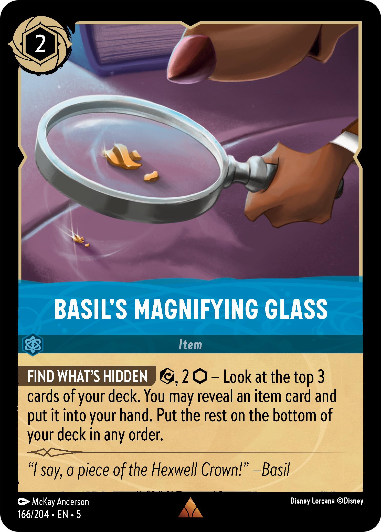 Basil's Magnifying Glass (166/204) [Shimmering Skies] | Fandemonia Ltd