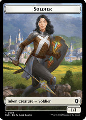 Soldier // Citizen Double-Sided Token [Bloomburrow Commander Tokens] | Fandemonia Ltd