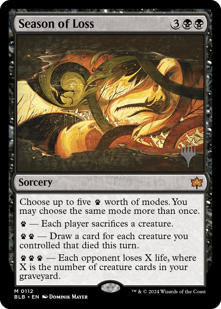 Season of Loss (Promo Pack) [Bloomburrow Promos] | Fandemonia Ltd