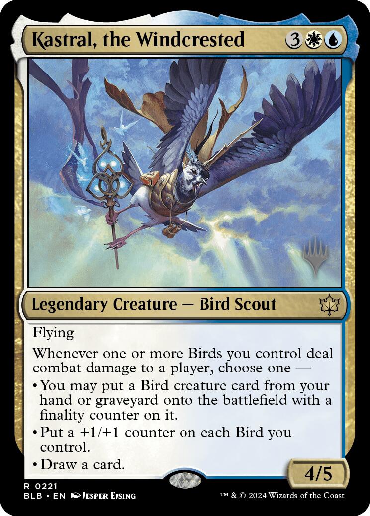 Kastral, the Windcrested (Promo Pack) [Bloomburrow Promos] | Fandemonia Ltd