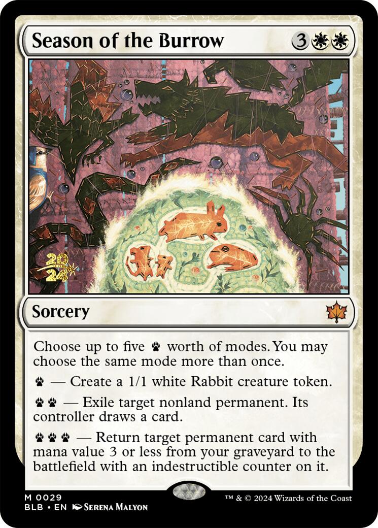 Season of the Burrow [Bloomburrow Prerelease Promos] | Fandemonia Ltd