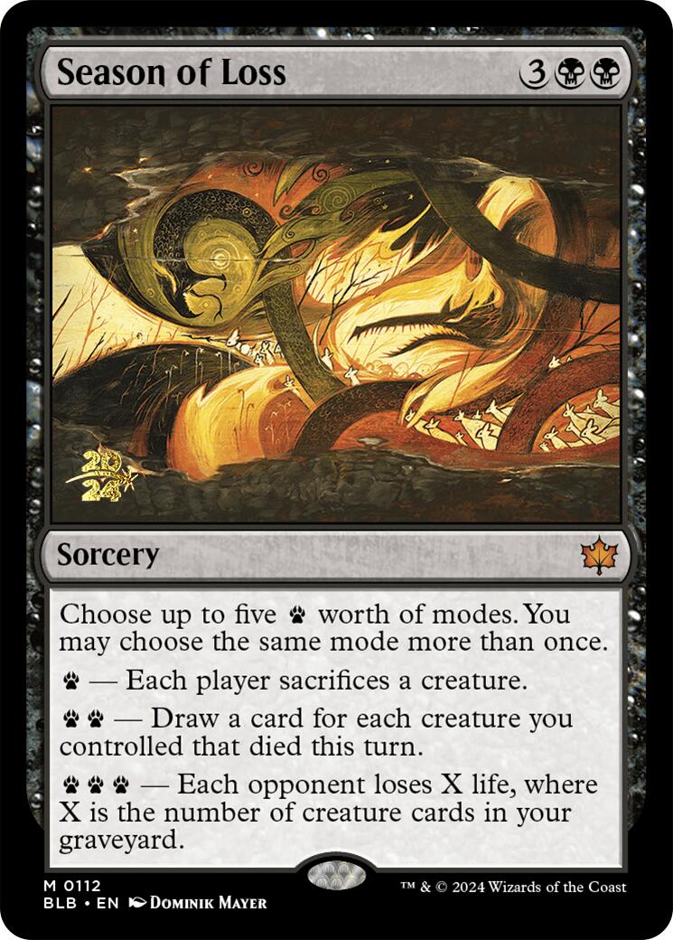Season of Loss [Bloomburrow Prerelease Promos] | Fandemonia Ltd