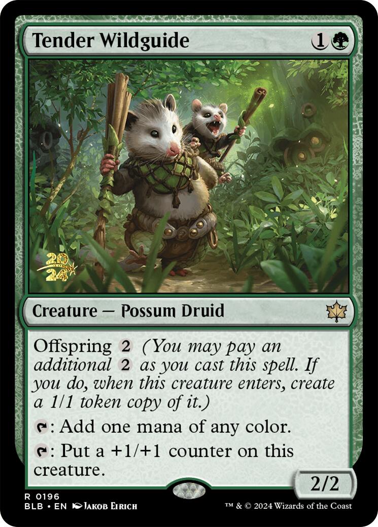 Tender Wildguide [Bloomburrow Prerelease Promos] | Fandemonia Ltd