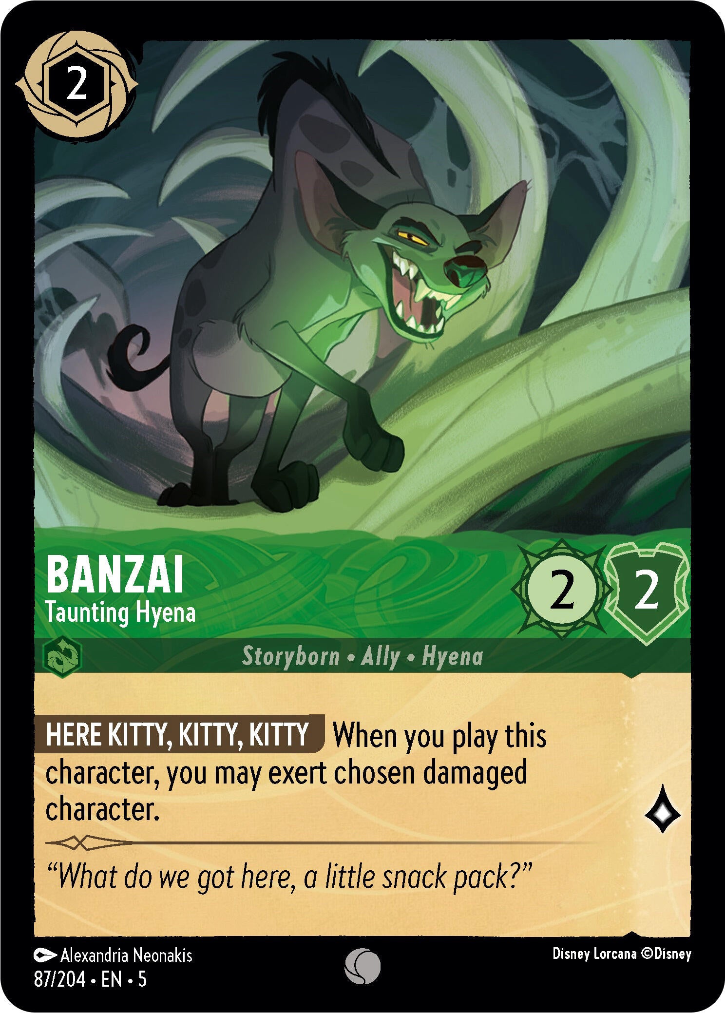 Banzai - Taunting Hyena (87/204) [Shimmering Skies] | Fandemonia Ltd