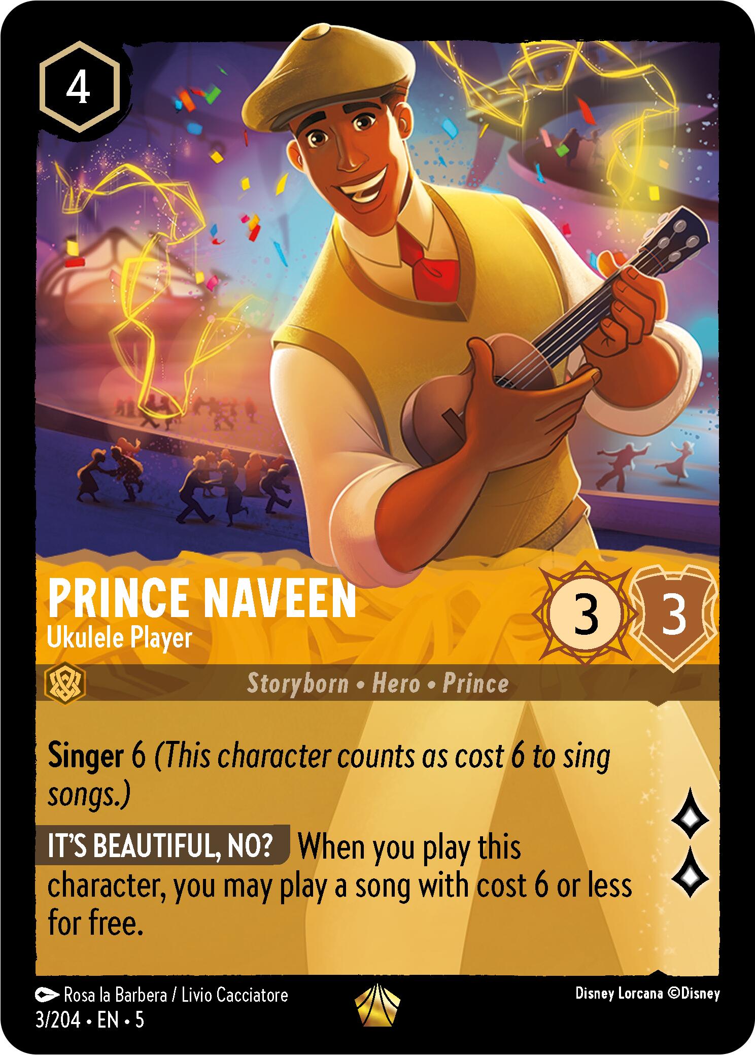 Prince Naveen - Ukulele Player (3/204) [Shimmering Skies] | Fandemonia Ltd