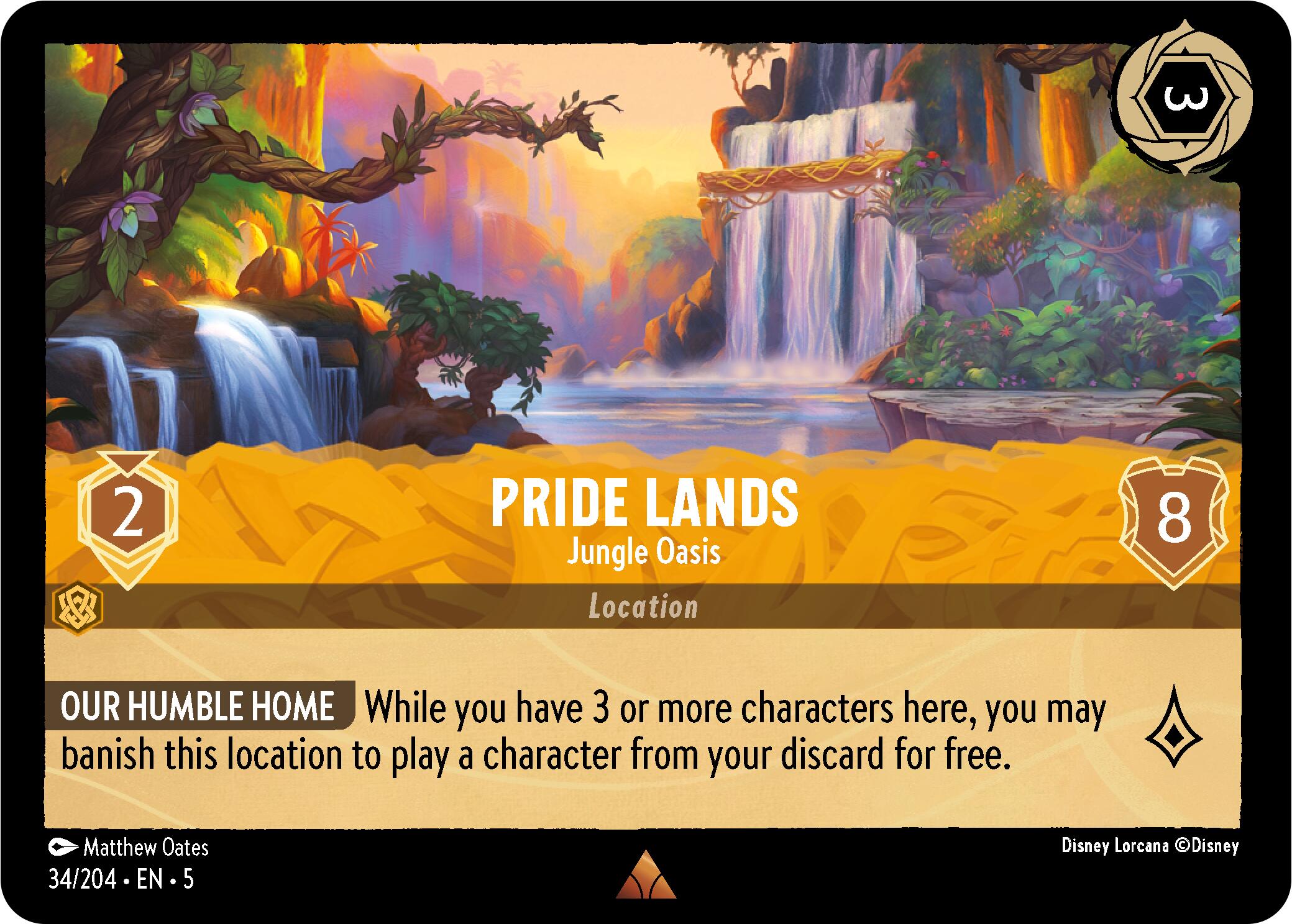 Pride Lands - Jungle Oasis (34/204) [Shimmering Skies] | Fandemonia Ltd