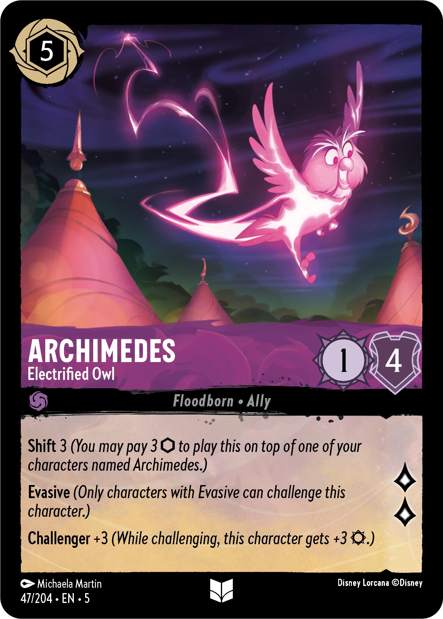 Archimedes - Electrified Owl (47/204) [Shimmering Skies] | Fandemonia Ltd