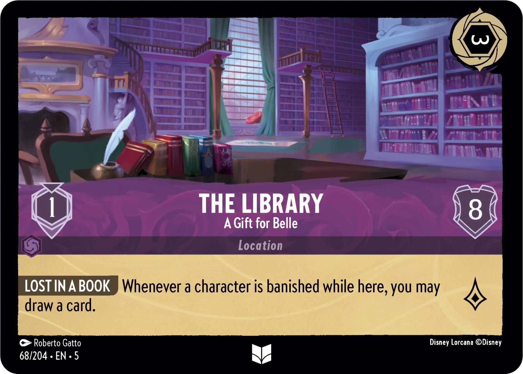 The Library - A Gift for Belle (68/204) [Shimmering Skies] | Fandemonia Ltd