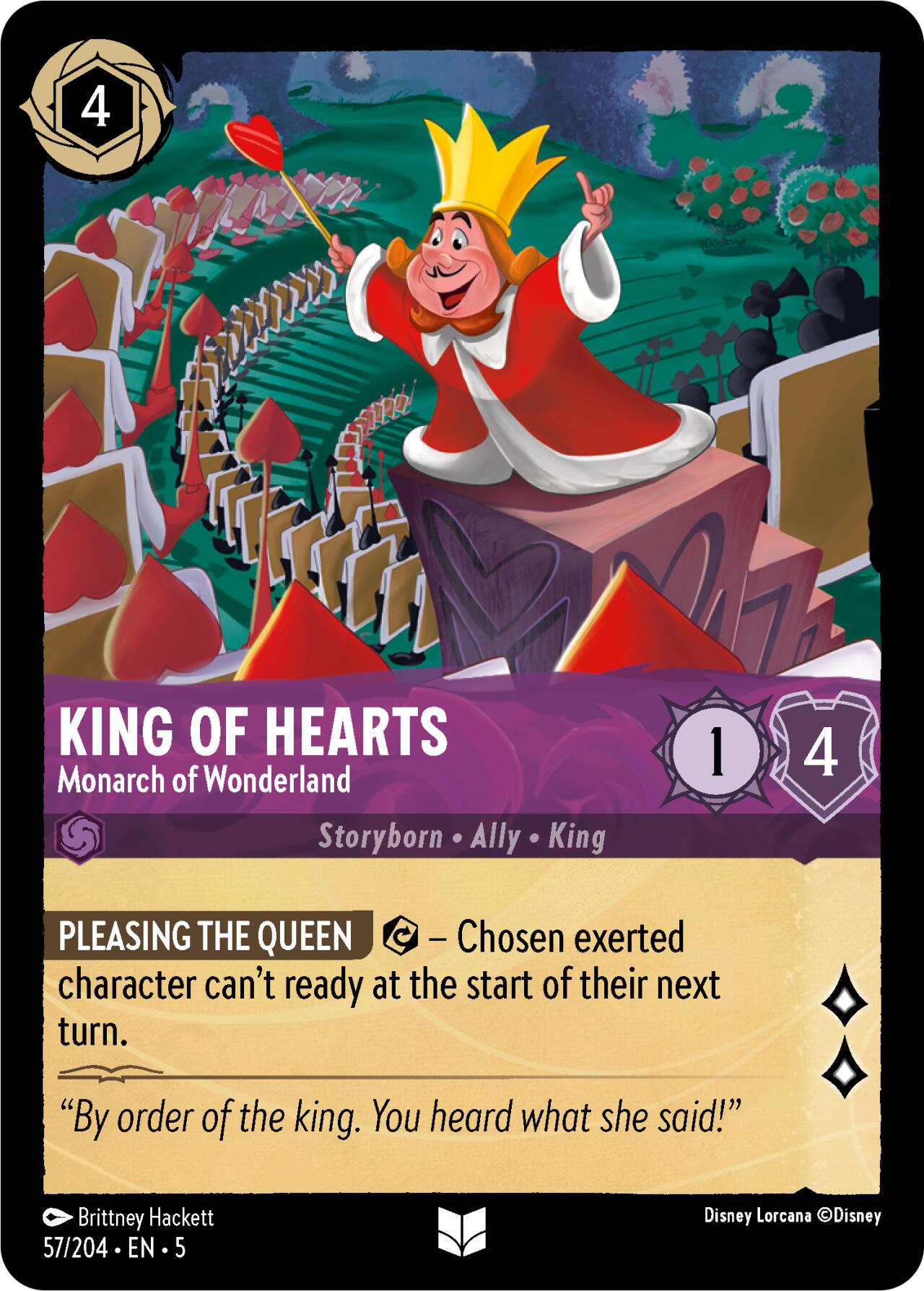 King of Hearts - Monarch of Wonderland (57/204) [Shimmering Skies] | Fandemonia Ltd