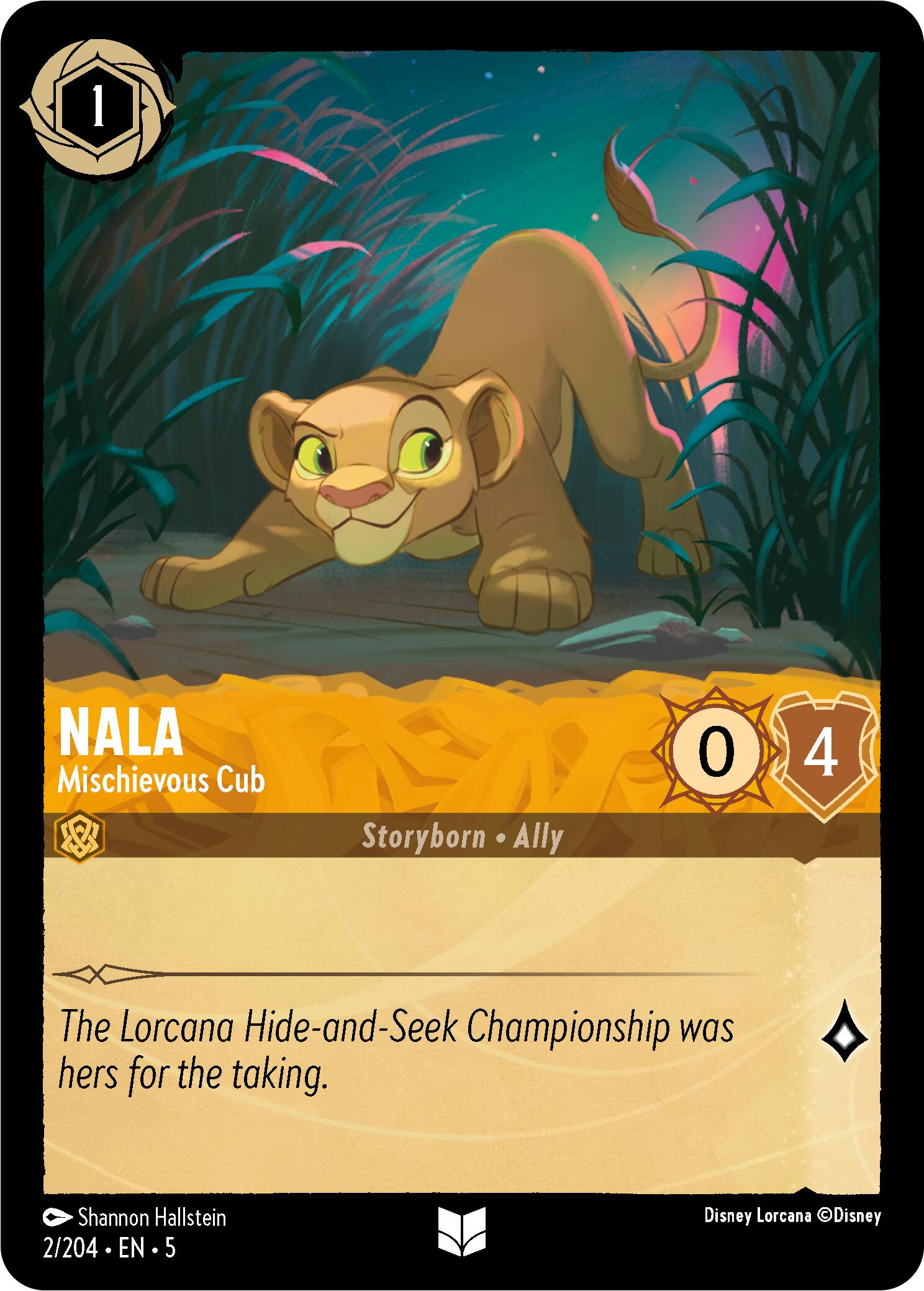 Nala - Mischievous Cub (2/204) [Shimmering Skies] | Fandemonia Ltd