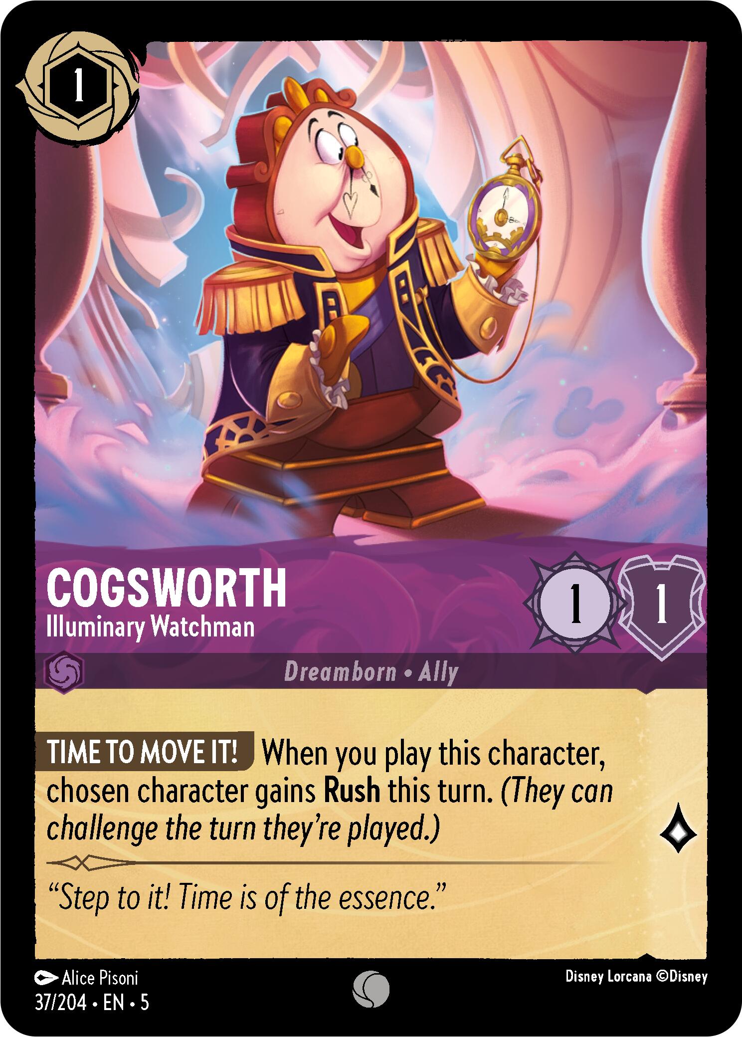 Cogsworth - Illuminary Watchman (37/204) [Shimmering Skies] | Fandemonia Ltd